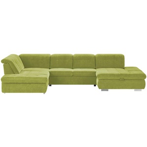 Lounge Collection Wohnlandschaft mit verschiedenen Funktionen Spencer ¦ grün ¦ Maße (cm): B: 382 H: 102 T: 260