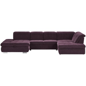 Lounge Collection Wohnlandschaft mit verschiedenen Funktionen Spencer ¦ lila/violett ¦ Maße (cm): B: 382 H: 102 T: 260