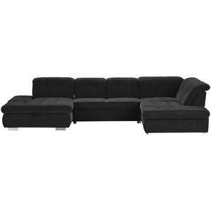 Lounge Collection Wohnlandschaft mit verschiedenen Funktionen Spencer ¦ schwarz ¦ Maße (cm): B: 382 H: 102 T: 260