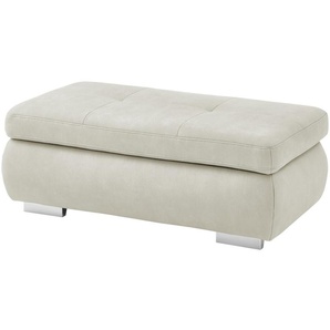 Lounge Collection XXL- Hocker, aufklappbar  Affair ¦ weiß ¦ Maße (cm): B: 129 H: 47 T: 64