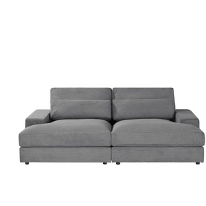 Lounge Sofa  Branna - grau - Materialmix - 232 cm - 88 cm - 164 cm | Möbel Kraft