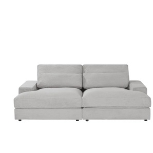 Lounge Sofa  Branna - grau - Materialmix - 232 cm - 88 cm - 164 cm | Möbel Kraft