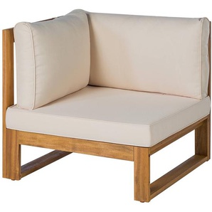 Loungeecke aus Akazienholz 75 x 72 x 75cm Beige