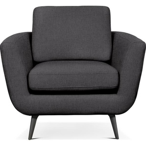 Loungesessel FURNINOVA Smile Designsessel, Clubsessel Sessel Gr. Struktur, B/H/T: 94 cm x 85 cm x 93 cm, grau (grey) im skandinavischen Design