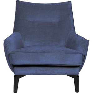 Loungesessel FURNINOVA Willow Designsessel Sessel Gr. Velours, B/H/T: 86 cm x 85 cm x 88 cm, blau (ocean) Loungesessel bequemer im skandinavischen Design