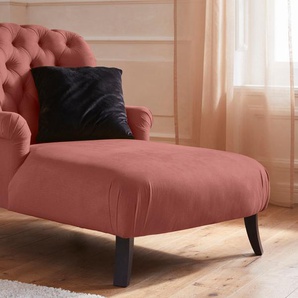 Loveseat GUIDO MARIA KRETSCHMER HOME & LIVING Amiens Sessel Loungesessel Gr. Samtoptik, B/H/T: 93cm x 94cm x 144cm, rot mit wunderschöner Knopfheftung im Rücken