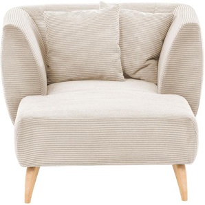 Loveseat INOSIGN Colori Sessel Gr. Cord, Loveseat, B/H/T: 108cm x 84cm x 155cm, beige