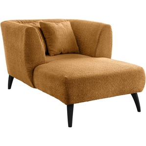 Loveseat INOSIGN Colori Sessel Gr. Luxus-Microfaser weich, Loveseat, B/H/T: 108cm x 84cm x 155cm, goldfarben (gold)