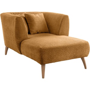 Loveseat INOSIGN Colori Sessel Gr. Luxus-Microfaser weich, Loveseat, B/H/T: 108cm x 84cm x 155cm, goldfarben (gold)