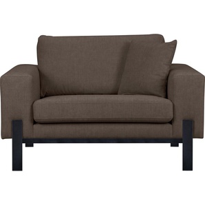 Loveseat OTTO PRODUCTS Ennis Sessel Metallgestell Gr. Samtoptik recycelt, B/H/T: 128 cm x 86 cm x 88 cm, braun XXL Sessel Verschiedene Bezugsqualitäten: Baumwolle, recyceltes Polyester