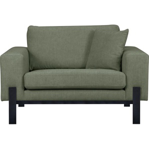 Loveseat OTTO PRODUCTS Ennis Sessel Metallgestell Gr. Samtoptik recycelt, B/H/T: 128 cm x 86 cm x 88 cm, grün XXL Sessel Verschiedene Bezugsqualitäten: Baumwolle, recyceltes Polyester