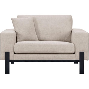 Loveseat OTTO PRODUCTS Ennis Sessel Metallgestell Gr. Struktur fein recycelt, B/H/T: 128 cm x 86 cm x 88 cm, beige XXL Sessel Verschiedene Bezugsqualitäten: Baumwolle, recyceltes Polyester