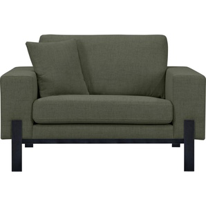 Loveseat OTTO PRODUCTS Ennis Sessel Metallgestell Gr. Struktur fein recycelt, B/H/T: 128 cm x 86 cm x 88 cm, grün XXL Sessel Verschiedene Bezugsqualitäten: Baumwolle, recyceltes Polyester