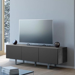 Lowboard DIVENTA Sideboards Gr. B/H/T: 165 cm x 52 cm x 45 cm, schwarz (beton schwarz) Lowboards Breite 165 cm