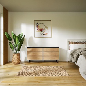 Kommode Eiche - Design-Lowboard: Schubladen in Eiche - Hochwertige Materialien - 151 x 72 x 34 cm, Selbst zusammenstellen
