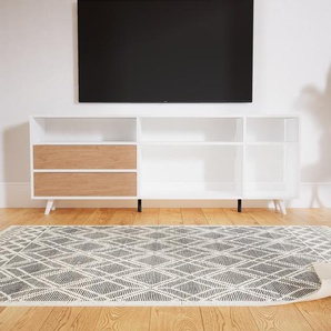 Sideboard Eiche - Designer-Sideboard: Schubladen in Eiche - Hochwertige Materialien - 190 x 72 x 34 cm, Individuell konfigurierbar