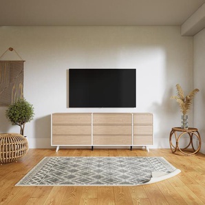 Kommode Eiche - Design-Lowboard: Schubladen in Eiche - Hochwertige Materialien - 190 x 72 x 34 cm, Selbst zusammenstellen