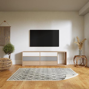 Sideboard Eiche - Designer-Sideboard: Schubladen in Eiche - Hochwertige Materialien - 190 x 62 x 34 cm, Individuell konfigurierbar
