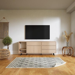 Sideboard Eiche - Sideboard: Schubladen in Eiche & Türen in Eiche - Hochwertige Materialien - 190 x 72 x 34 cm, konfigurierbar