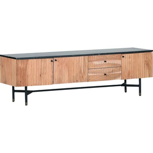 Lowboard GUTMANN FACTORY Sideboards Gr. B/H/T: 170cm x 50cm x 42cm, 2 St., beige (natur/sw) Kommode, Breite 170 cm