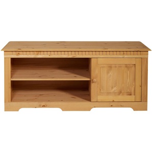 Lowboard HOME AFFAIRE, beige (natur gebeizt, gewachst), B:130cm H:55cm T:43cm, Sideboards, Kommode, Breite 130 cm, Belastbarkeit bis 75 kg