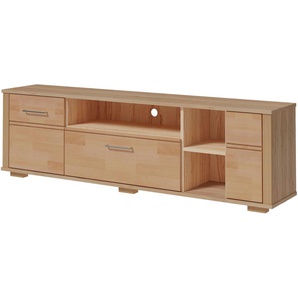 Lowboard HOME AFFAIRE Miriam Sideboards Gr. B/H/T: 180 cm x 55 cm x 35 cm, beige (kernbuche) Breite ca. 160 cm