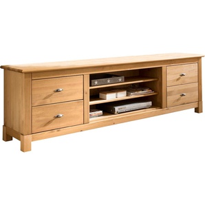 Lowboard HOME AFFAIRE Rauna Sideboards Gr. B/H/T: 200cm x 59cm x 38cm, beige (gelaugt/geölt) Kommode, Breite 200 cm