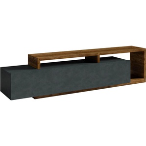 Lowboard INOSIGN Bota Sideboards Gr. B/H/T: 219 cm x 52 cm x 45 cm, schwarz (appenzeller fichtefarben, schwarz) Breite 219 cm