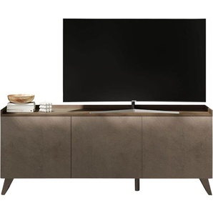 Lowboard INOSIGN Tray, Breite 181 cm, TV-Bank mit 3 Türen Sideboards Gr. B/H/T: 181cm x 72cm x 42cm, braun (bronzo / mercure nb holzstruktur) Top Tablet, Push-to-open Funktion