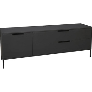 Lowboard MÄUSBACHER Bonnie Sideboards Gr. B/H/T: 168cm x 60cm x 45cm,, grau (anthrazit matt lack) Breite 168 cm mit Quadratgestell