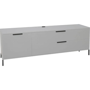 Lowboard MÄUSBACHER Bonnie Sideboards Gr. B/H/T: 168cm x 60cm x 45cm,, grau (kreidegrau matt lack) Breite 168 cm mit Quadratgestell