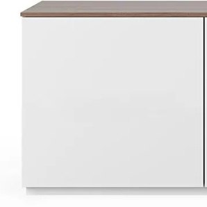 Lowboard TEMAHOME, weiß (matt weiß, walnuss), B:180cm H:57cm T:50cm, Furnier, MDF, Spanplatte, Sideboards, Kommode, viele Stauraummöglichkeiten, Breite 180 cm