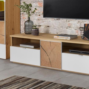 Lowboard VOGL MÖBELFABRIK Sideboards beige (altholzeiche/weiß) Breite 160 cm