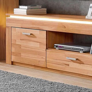 Lowboard VOGL MÖBELFABRIK Sideboards beige (kernbuche teilmassiv) Breite 162 cm