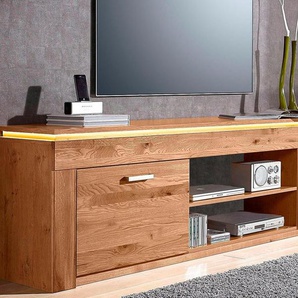 Lowboard VOGL MÖBELFABRIK Sideboards braun (wildeiche teilmassiv) Breite 222 cm