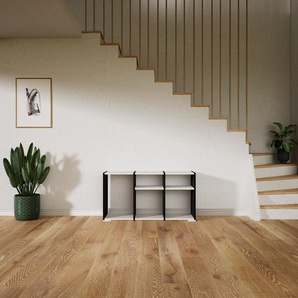 Schallplattenregal Weiß - Modernes Regal für Schallplatten: Hochwertige Qualität, einzigartiges Design - 118 x 62 x 34 cm, Selbst designen