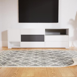 Sideboard Weiß - Sideboard: Schubladen in Weiß & Türen in Weiß - Hochwertige Materialien - 190 x 62 x 34 cm, konfigurierbar