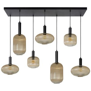 Lucide Hängeleuchte Maloto, Bernstein, Glas, bauchig,bauchig, 30x150x130 cm, RoHS, Reach, höhenverstellbar, Lampen & Leuchten, Innenbeleuchtung, Hängelampen