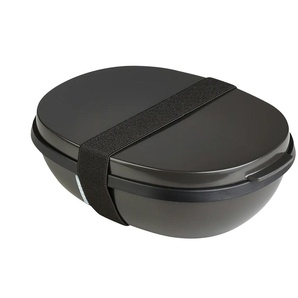 Mepal Lunchbox Duo To Go Ellipse - schwarz - Kunststoff - 17,5 cm - 7,5 cm | Möbel Kraft