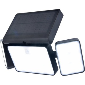 LUTEC LED Solarleuchte Solar-Aussenwandl. TUDA, Dimmfunktion, LED fest integriert, warmweiß - kaltweiß