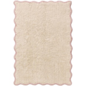 Lytte Waschbarer Kinderteppich Emilia Rosa 90x130 cm - Waschbarer Teppich für Kinderzimmer