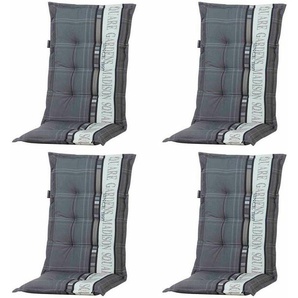 Madison Hochlehnerauflage Garden, TOPSELLER!, (Set, 4 St., 4x Auflagen für Hochlehner/Klappsessel, s Choice), Baumwolle/Polyester