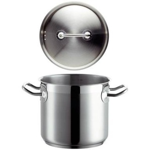 Mäser Gemüsetopf Professional, Silber, Metall, 2,9 L, rund, 16x14.8x24.5 cm, backofengeeignet, hitzebeständige Griffe, stapelbar, geschmacksneutral,backofengeeignet, Kochen, Töpfe, Kochtöpfe