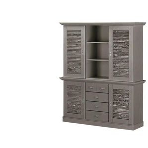 maison bleue Buffet  Fancy ¦ grau ¦ Maße (cm): B: 171,3 H: 202,1 T: 48