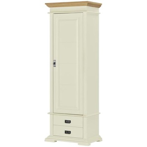 maison bleue Dielenschrank Cremona - weiß - Materialmix - 71 cm - 201 cm - 45 cm | Möbel Kraft