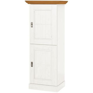 maison bleue Vitrine Florian - weiß - Materialmix - 65,7 cm - 163,5 cm - 48 cm | Möbel Kraft