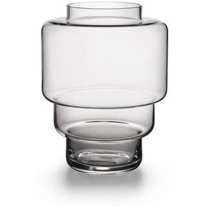 Markslöjd Vase, Klar, Glas, zylindrisch, 23 cm, handgemacht, Dekoration, Vasen, Glasvasen