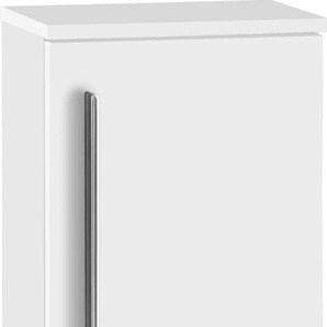 Unterschrank MARLIN 3010.6 Schränke Gr. B/H/T: 30 cm x 91,2 cm x 17,6 cm, Türanschlag rechts, 1 St., weiß (weiß hochglanz) Badmöbelserien