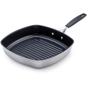 Masterpro Grillpfanne, Schwarz, Silber, Metall, Kunststoff, quadratisch, 28x28 cm, Lfgb, PFOA-frei, PTFE-frei, Kochen, Pfannen, Grillpfannen