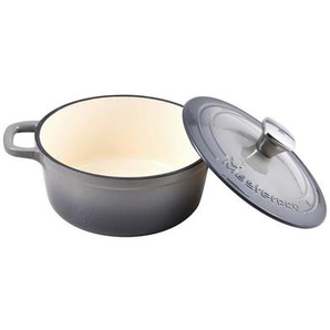 Masterpro Kochtopf, Creme, Grau, Metall, 1.8 L, rund, Lfgb, backofengeeignet, hitzebeständig, optimale Wärmeverteilung, leichte Reinigung,backofengeeignet, Kochen, Töpfe, Kochtöpfe